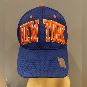 City Hunter Blue New York Cap with Orange Lettering
